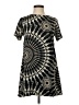 Olivaceous 100% Polyester Graphic Black Casual Dress Size S - photo 1