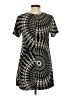 Olivaceous 100% Polyester Graphic Black Casual Dress Size S - photo 2