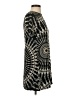 Olivaceous 100% Polyester Graphic Black Casual Dress Size S - photo 4