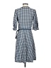 Max Studio Houndstooth Blue Casual Dress Size S - photo 2