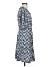 Max Studio Houndstooth Blue Casual Dress Size S - photo 4