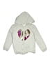 Carter's Hearts Silver Zip Up Hoodie Size 10 - photo 1