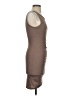 Leith Solid Brown Casual Dress Size XXS - photo 4