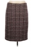 Theory Houndstooth Burgundy Wool Skirt Size 12 - photo 1