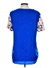 J.Crew Factory Store 100% Polyester Blue Short Sleeve Blouse Size L - photo 2
