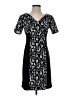 Perceptions Graphic Black Casual Dress Size 4 (petite) - photo 1