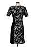 Perceptions Graphic Black Casual Dress Size 4 (petite) - photo 2