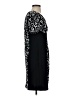 Perceptions Graphic Black Casual Dress Size 4 (petite) - photo 4