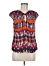 St. John Couture Tie-dye Purple Short Sleeve Blouse Size 6 - photo 1