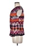 St. John Couture Tie-dye Purple Short Sleeve Blouse Size 6 - photo 5
