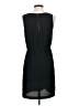 Ann Taylor LOFT 100% Polyester Solid Black Casual Dress Size 2 - photo 2