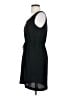 Ann Taylor LOFT 100% Polyester Solid Black Casual Dress Size 2 - photo 5