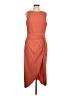 Shein 100% Polyester Solid Orange Casual Dress Size 12 - photo 1