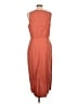 Shein 100% Polyester Solid Orange Casual Dress Size 12 - photo 2