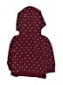 Carter's 100% Polyester Hearts Burgundy Zip Up Hoodie 3-6 MO / 6 MO - photo 2