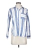 Ann Taylor LOFT Stripes Blue Long Sleeve Button-Down Shirt Size XS - photo 1