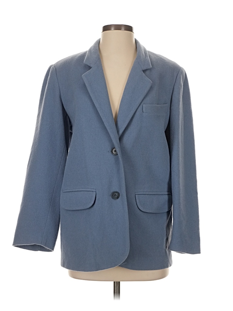 Pre-owned Eddie Bauer Wool Blazer Jacket In Blue