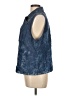 Chico's Metallic Blue Denim Vest Size Lg (2) - photo 5