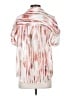DKNY 100% Polyester Ivory Short Sleeve Blouse Size S - photo 2