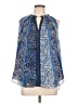 Elie Tahari 100% Polyester Blue Sleeveless Blouse Size L - photo 1
