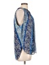 Elie Tahari 100% Polyester Blue Sleeveless Blouse Size L - photo 4