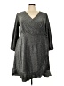 Ellos Gray Casual Dress Size 1X - photo 1