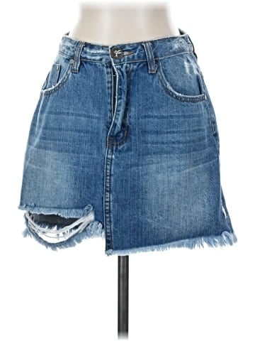 ONE X ONETEASPOON Denim Skirt (view 1)