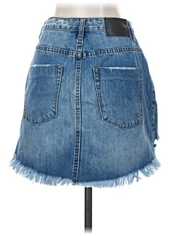 ONE X ONETEASPOON Denim Skirt (view 2)