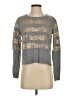 RACHEL Rachel Roy Metallic Stripes Gray Pullover Sweater Size XS - photo 1
