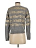 RACHEL Rachel Roy Metallic Stripes Gray Pullover Sweater Size XS - photo 2