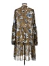 BCBGMAXAZRIA 100% Polyester Print Brown Casual Dress Size S - photo 2
