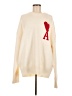 ami alexandre mattiussi 100% Wool Hearts Ivory Wool Pullover Sweater Size EU (FR) 40 / US 8 (estimated) - photo 1