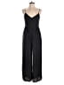 Grade & Gather 100% Polyester Solid Black Jumpsuit Size L - photo 1