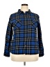 Active USA 100% Cotton Plaid Blue Long Sleeve Button-Down Shirt Size 2X - photo 1