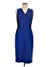Ellen Tracy Color Block Blue Cocktail Dress Size 6 - photo 1