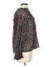 Who What Wear 100% Polyester Animal Print Black Long Sleeve Blouse Size L - photo 4