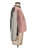 Splendid 100% Cashmere Color Block Pink Cashmere Pullover Sweater Size S - photo 4