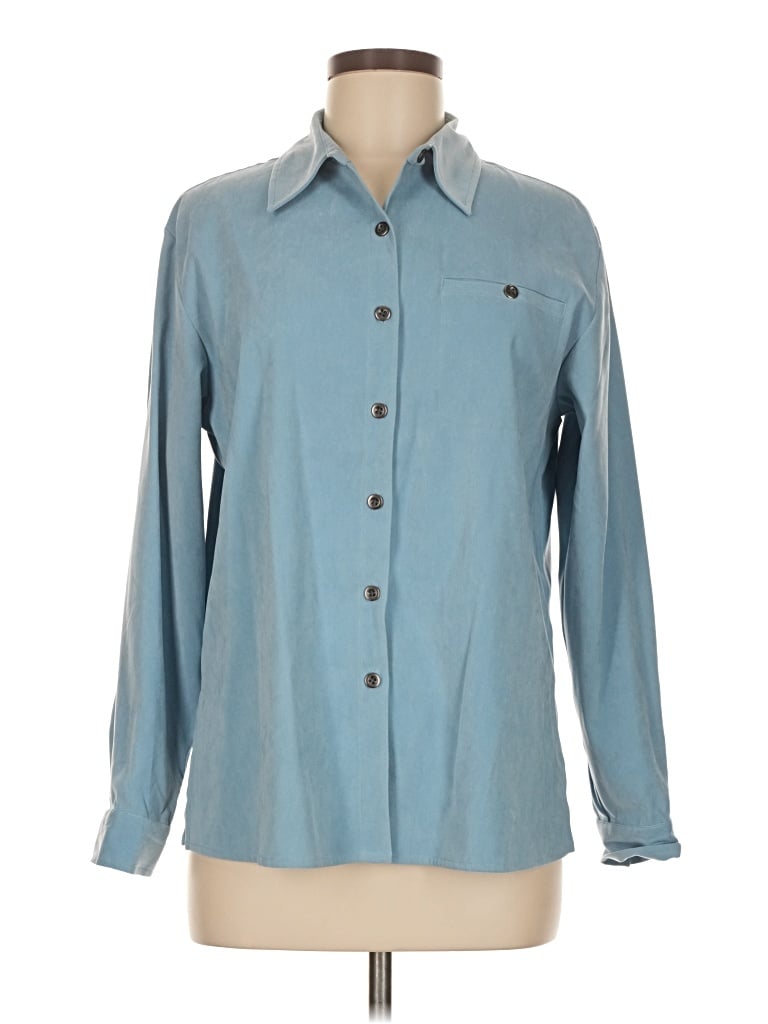 Pre-owned Chadwicks Long Sleeve Blouse In Blue