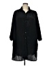 M.C 100% Polyester Black 3/4 Sleeve Blouse Size 1X - photo 1