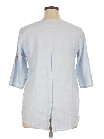 Ellen Tracy 3/4 Sleeve Button-Down Shirt (view 2)
