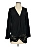 Beyond Vintage 100% Silk Black Long Sleeve Silk Top Size S - photo 1