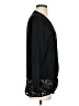 Beyond Vintage 100% Silk Black Long Sleeve Silk Top Size S - photo 4