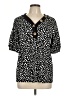 Vanilla Bay Black Short Sleeve Henley Size L - photo 1