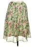 Karin Stevens 100% Polyester Floral Green Casual Skirt Size 10 (petite) - photo 1