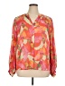 Chico's 100% Polyester Orange Long Sleeve Blouse Size XL (3.5) - photo 1