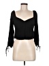 Mi ami 100% Rayon Black Long Sleeve Blouse Size M - photo 1