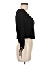 Mi ami 100% Rayon Black Long Sleeve Blouse Size M - photo 4
