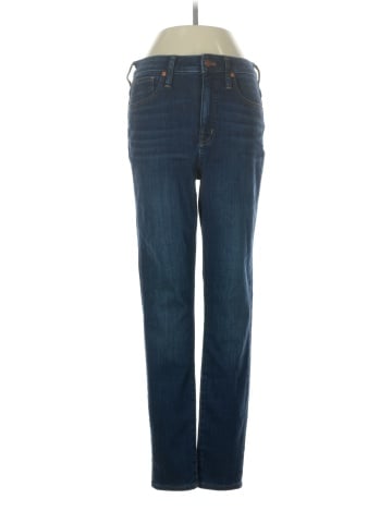 Madewell Curvy High-Rise Skinny Jeans in Sussex Wash: TENCEL&trade; Denim Edition (view 1)