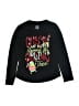 Justice Black Long Sleeve T-Shirt Size 8 - photo 1