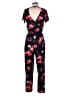 Express Floral Black Jumpsuit Size S - photo 2